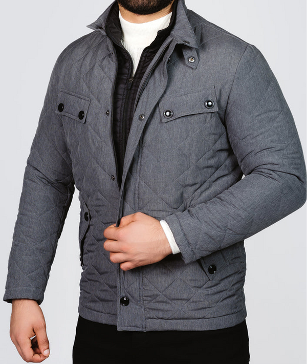 regular Fit Jacket - Gray