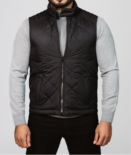 Regular Fit Vest - Black