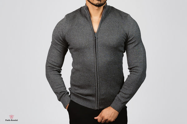 Slim Fit Jacket - Gray