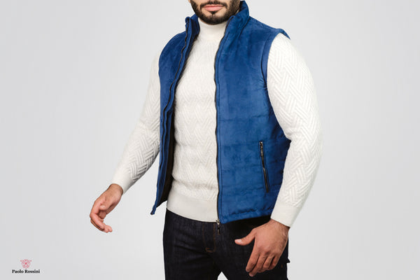 regular Fit Vest - Navy blue