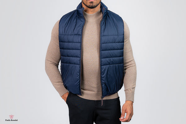 regular Fit Vest - dark blue