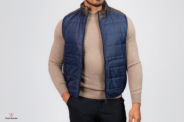 regular Fit Vest - dark blue