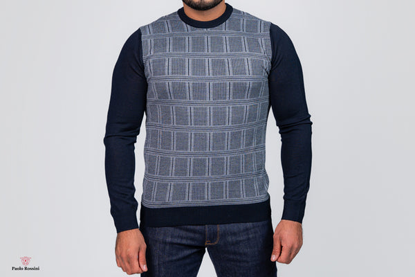 Standard Fit Crew Neck Knitwear Pullover  100% fine wool